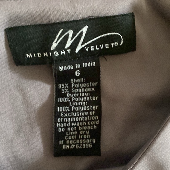 Midnight velvet size 6 dress - Picture 9 of 10
